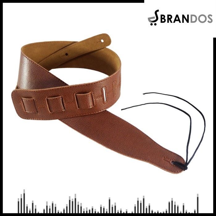 Strap Gitar GENUINE LEATHER KULIT ASLI Tali Guitar Bass Rock You KU-80