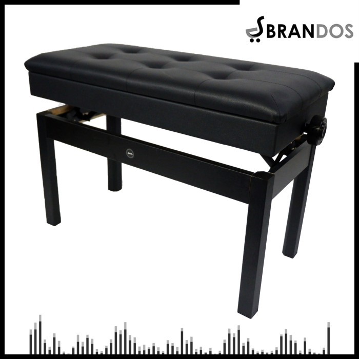 Kursi Piano 4 Kaki Double Pengatur Tinggi Lemari Tempat Buku BA223
