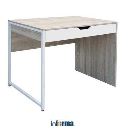 Informa Heize Meja Kantor - Putih Office Table Furnitur Kantor Meja Kerja Belajar Minimalis Serbagun