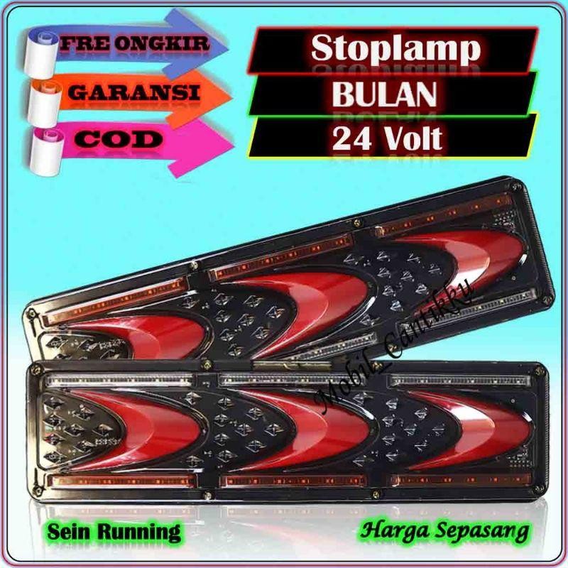 Lampu Variasi Stop Lamp Stoplamp Rem Led Belakang Model New 2437 Mobil Truk Truck Engkel Canter Fuso