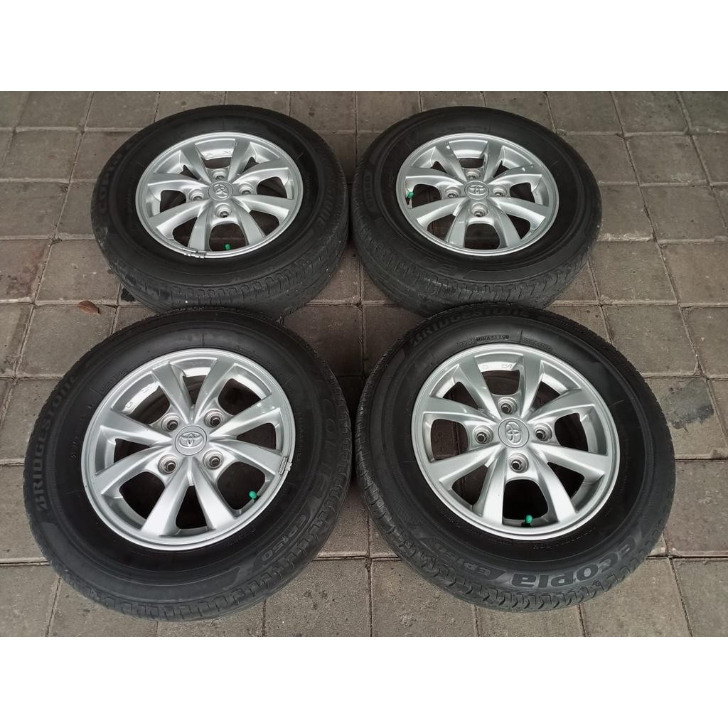 Velg Mobil Copotan Avanza Ring 14 Pcd 4X114,3 Plush Ban 185/70 Bridgestone 185/70 R14