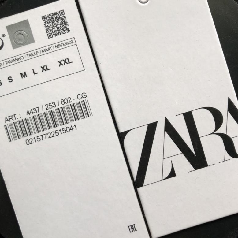 

COD ZARA MAIN TAG BARCODE SUPER PREMIUM SUPER TEBAL VARIASI CO 1X DI KIRIM 600PCS la-92