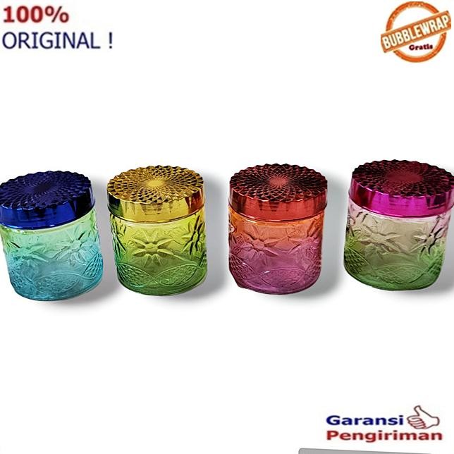 toples Rainbow Toples Kaca Toples Lebaran Set Kedap Udara Isi 4 Toples