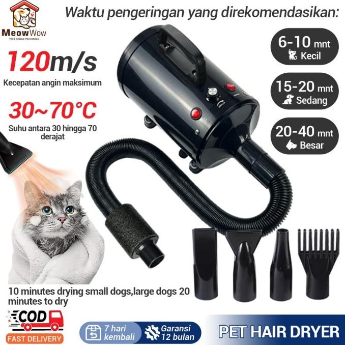 Pet Blower air Pet Dryer Pet Pet Dryer Blower Anjing Kucing Hewan