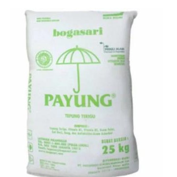 

Tepung Terigu Cap Payung Bogasari 25Kg Only Grab/Gojek Original Dan Terpercaya