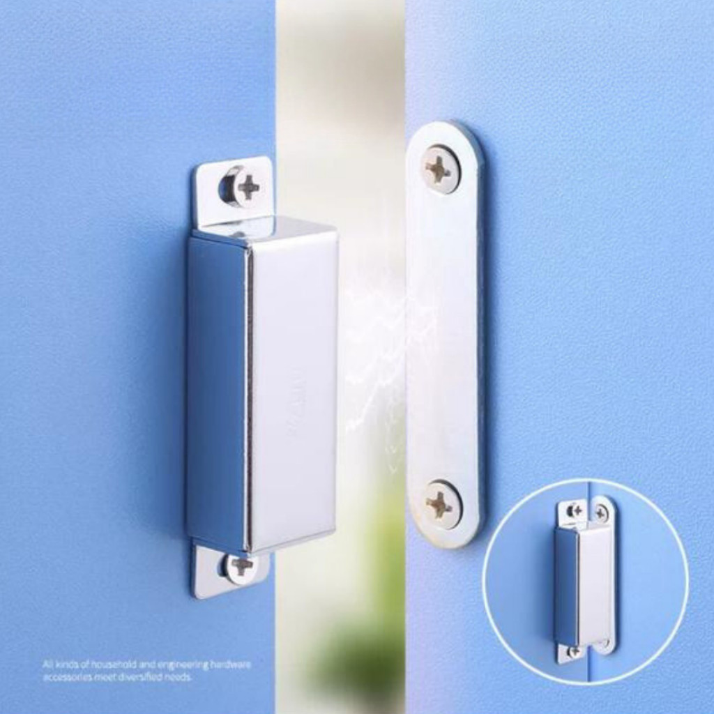 Magnet Pintu Lemari Cabinet Magnet Plat Kuat Penutup Pintu Lurus 6 cm Lemari Magnet Pintu Rumah Magn