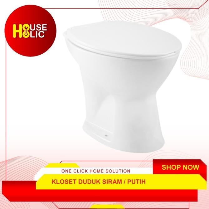 Kloset Duduk Siram Triliun Ware Eureka / Closet Duduk Toilet WC