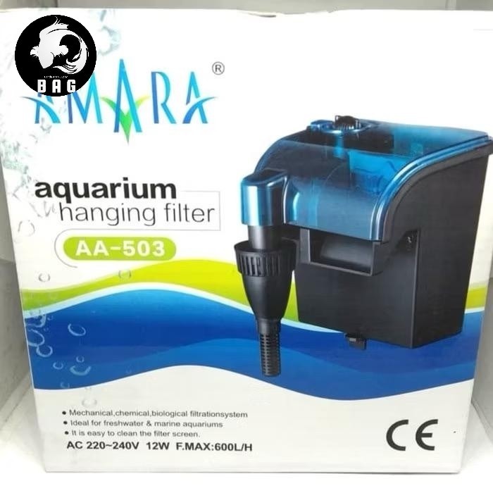 BAG - Amara AA-503 Hang On Filter FIlter Gantung Aquarium Filter Samping Aquarium Amara AA 503