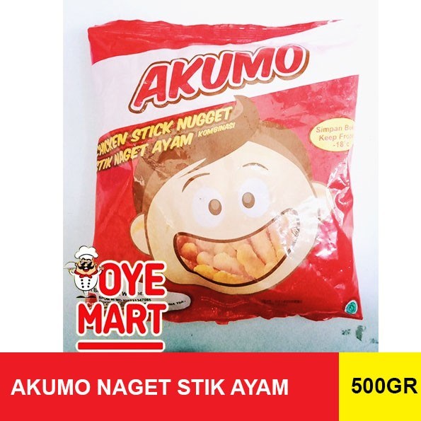 

AKUMO STIK NAGET AYAM 500GR NUGGET AYAM BERBENTUK STIK