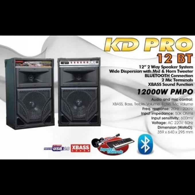 Sale Speaker Roadmaster Kd Pro 12 Bt / Roadmaster 12Inch Usb