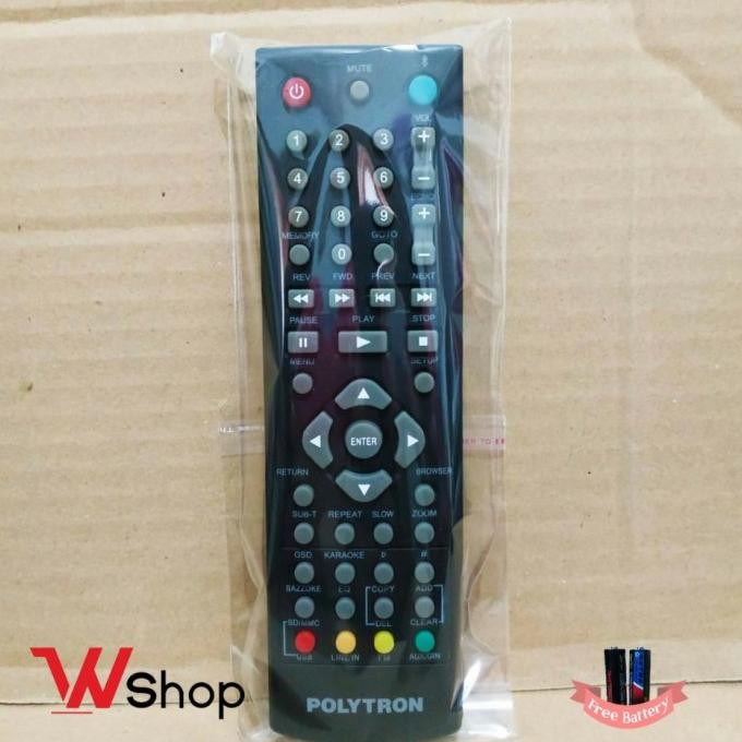Sale Remot Dvd Player Usb Bluetooth Polytron Original