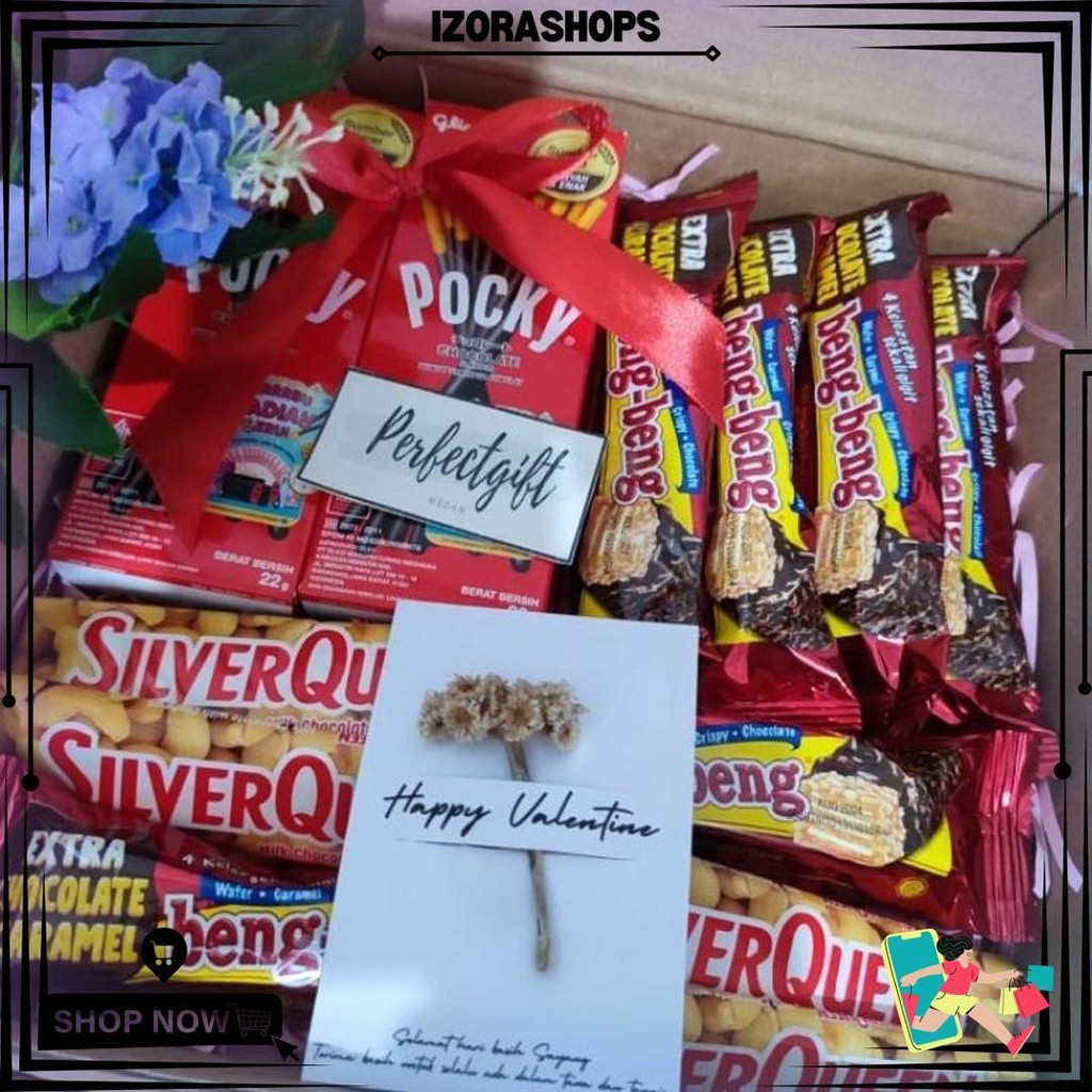 

Hampers Snack Coklat Bunga Abadi Kado Hadiah Ulang Tahun Anniversary D Best Seller