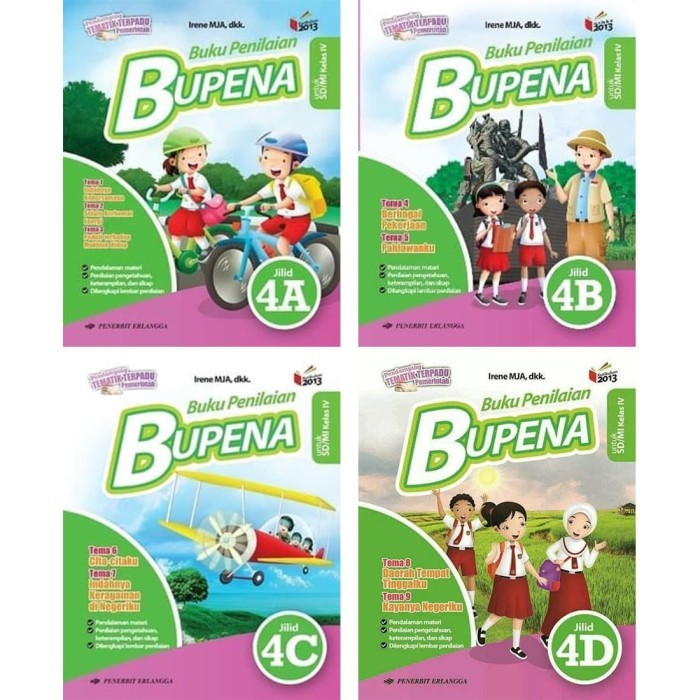 

HOT SALE BEST SELLER TEMATIK KELAS 4 BUPENA 4A, 4B, 4C & 4D ERLANGGA 4 A B C D