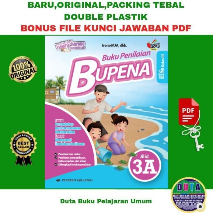 FREE ONGKIR BUKU BUPENA 3A BUPENA KELAS 3 SD BUPENA JILID 3A BUPENA KELAS 3