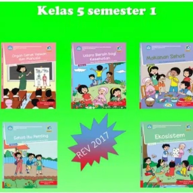 

BERMUTU MENJUAL ORI satu paket buku siswa tematik k13 kelas 5 semester satu