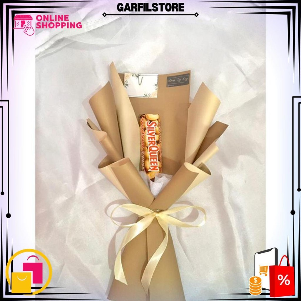 

Buket Snack Pocky / Buket Coklat Silverqueen / Buket Valentine / Hampers Hadiah Wisuda D Promo 2.2