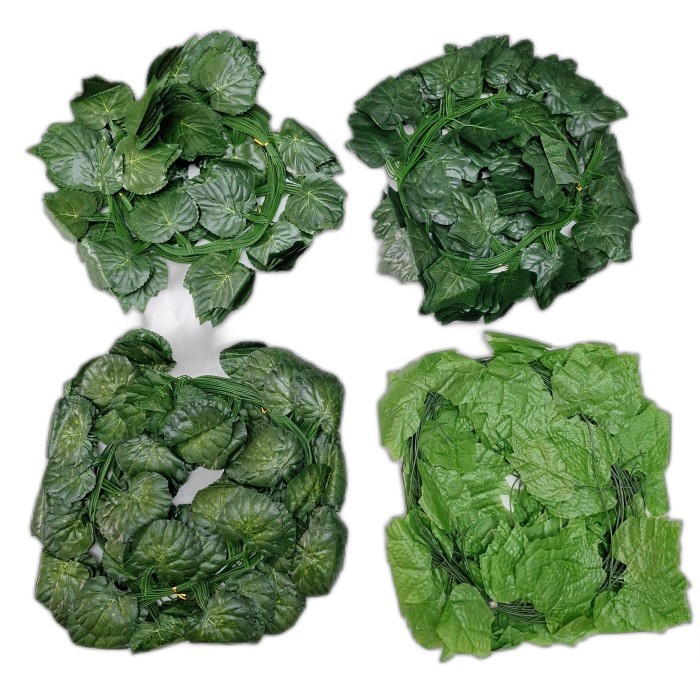 12Pcs 1 Lusin Daun Ivy Ubi Jalar Merambat Rambat Hiasan / Daun Plastik Hias Artificial Dekorasi Daun