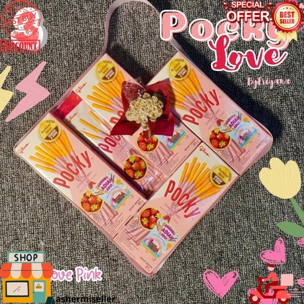 

Pocky Love Hampers Snack Box Kado Ulang Tahun Pacar Kado Valentine Gift Box Hampers Coklat Premium Hadiah Boneka Wisuda Anniversary Sempro Sahabat Hadiah Unik Cewek Cowok D Promo 2.2