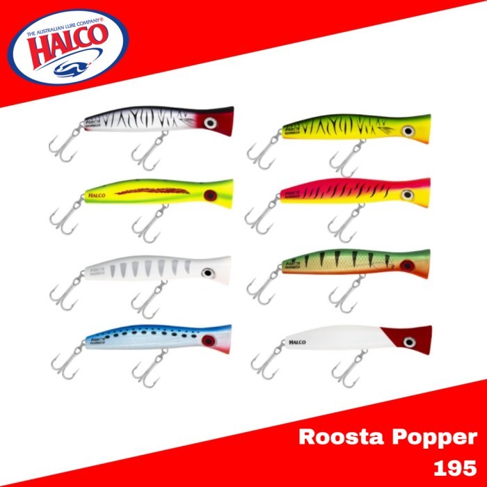 AJR99 HALCO ROOSTA POPPER 195 FLOATING LURE 195MM 117G