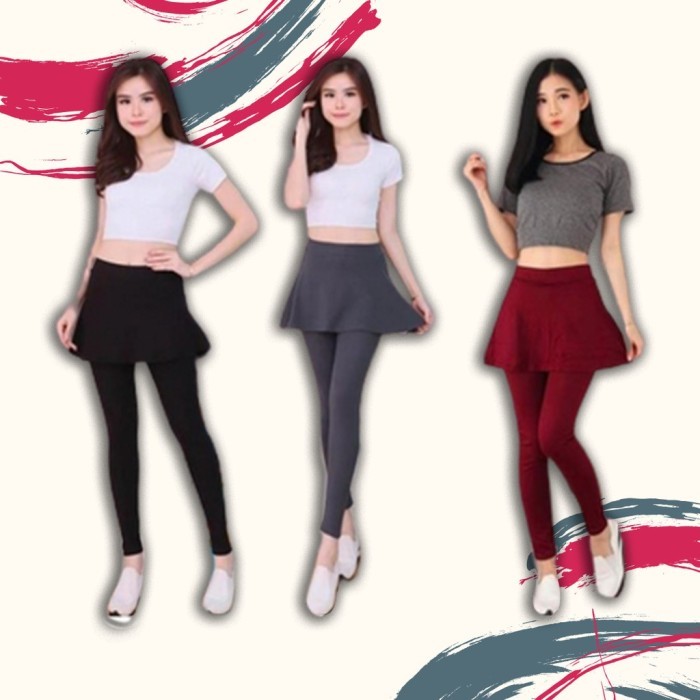 TERLARIS LEGGING ROK OLAHRAGA WANITA JUMBO SPORT SENAM DEWASA IMPORT MURAH MURAH