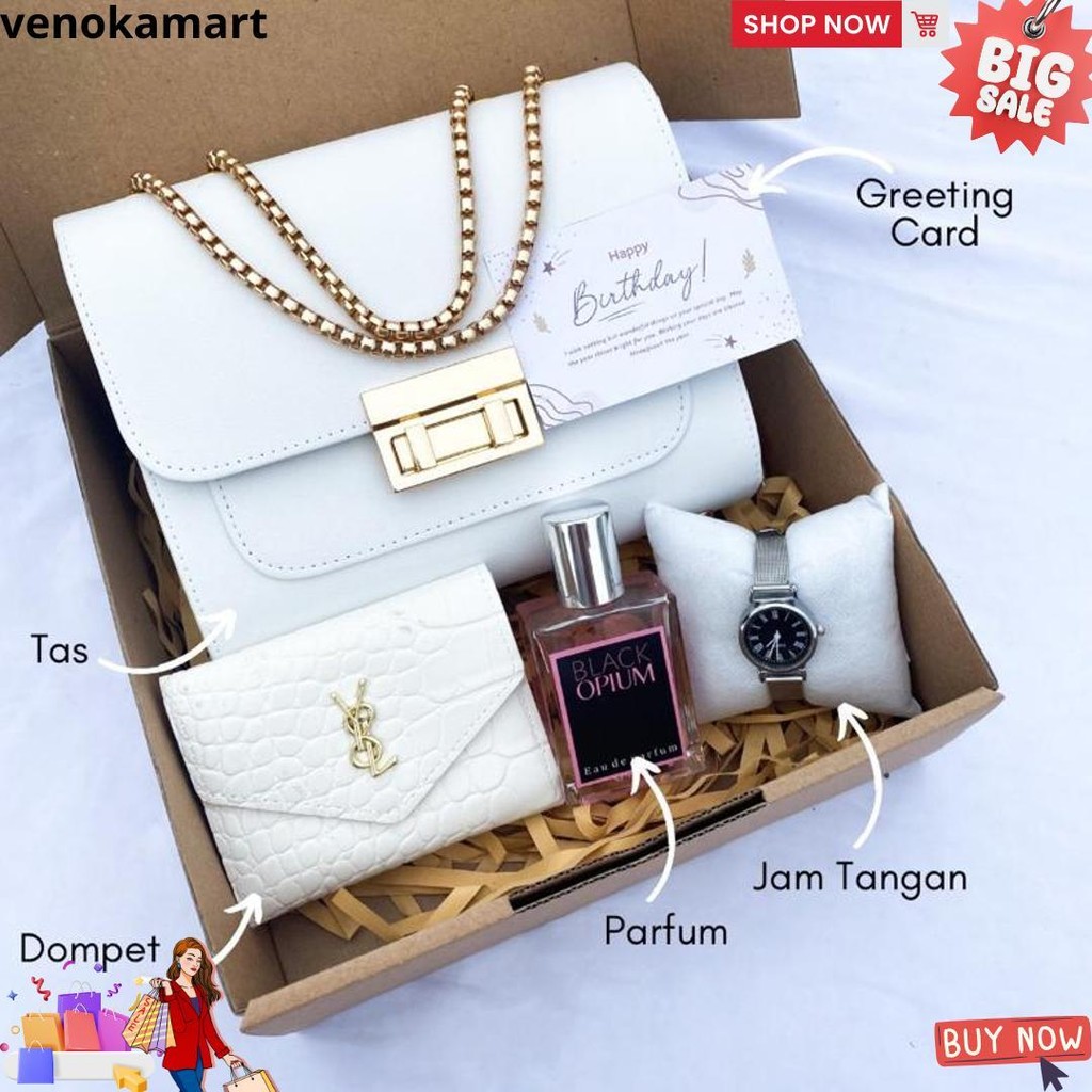 

[Clara Bag]Hampers Gift Box Tas Salempang Clara/Kado Pacar/Kado Bestie/Hadiah Ulang Tahun Tas Cewek/Kado Wedding/Kado Anniversary/Kado Valentine/Kado Hari Ibu/Kado Hari Guru/Hampers Lebaran/Hampers Ramadan/Kado Ayang/Kado Guru D Terlaris