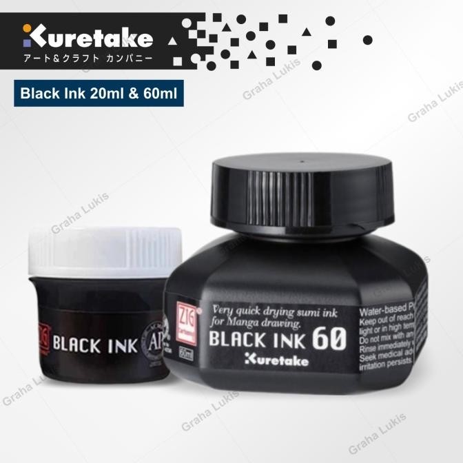 

Sale Kuretake Ink - Black Ink For Manga Drawing