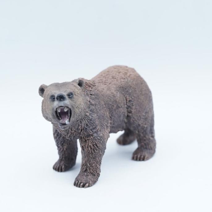 Grizzly Bear Beruang Animal Binatang Figure Scleich Pajangan Koleksi