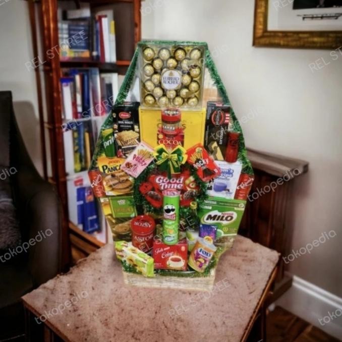 

Parcel Snack Besar / Hampers Lebaran Natal Imlek Terbaru Kusho_Ari