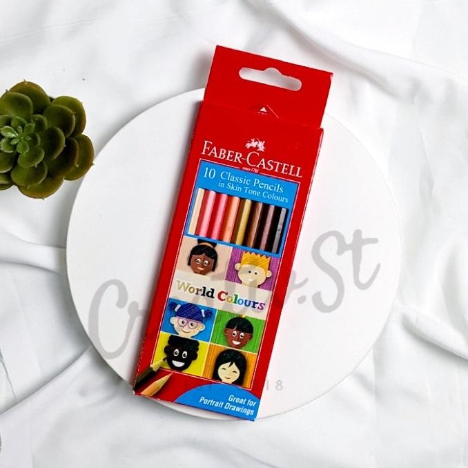 

Sale Faber Castell Classic World Colours 10 Skin Tone Pencils