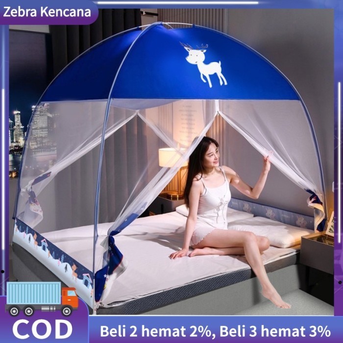 Kelambu Tenda Jumbo Anti nyamuk jaring anti nyamuk Tempat Tidur Dewasa