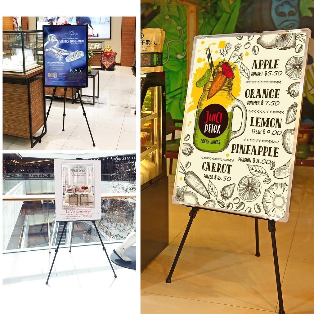 

VIRAL Tripod Stand Holder Lukisan Dudukan Bingkai Lukis Portable Standing Frame Tatakan Papan Kanvas Easel et-12