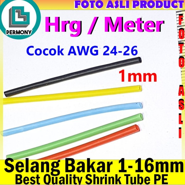 TERLENGKAP heatshrink tube selang bakar Isolator heatshrink kabel isolasi