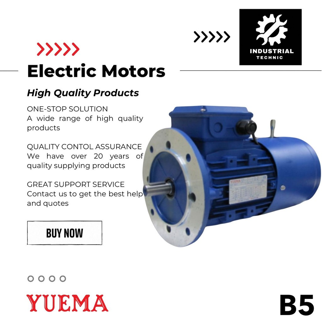 BRAKE DINAMO MOTOR YUEMA YBD 6P 3KW 4HP 3PHASE 380V B5/ BRAKE ELECTRIC MOTOR/ DYNAMO MOTOR LISTRIK/ 