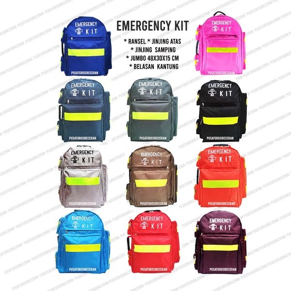 Emergency kit bag Emergency First Aid Bag Tas Medis Tas Perlengkapan Medis Tas P3K Tas Kesehatan Tas