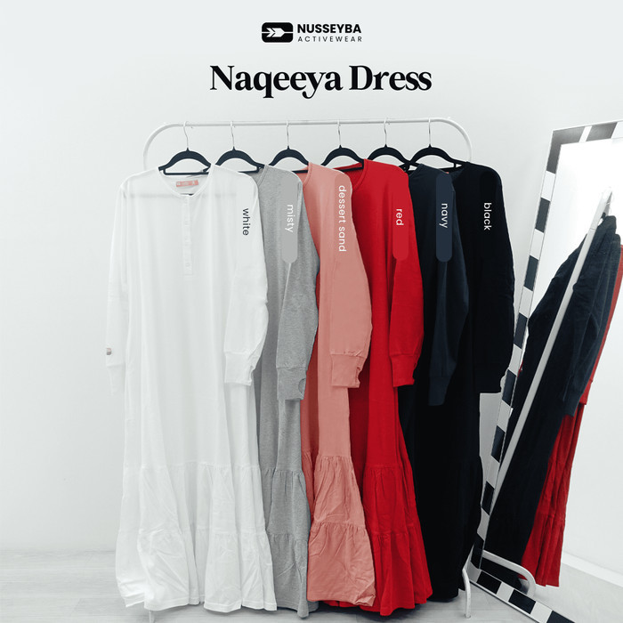 Nusseyba - Naqeeya Dress - Gamis Kaos - Gamis Wanita - Gamis Muslimah
