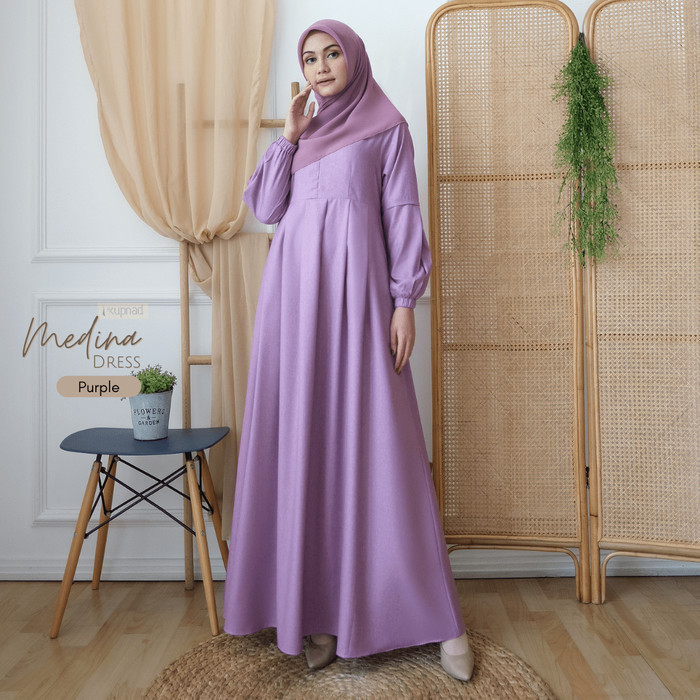 KUPNAD Gamis Katun Madinah - Medina Dress Lilac
