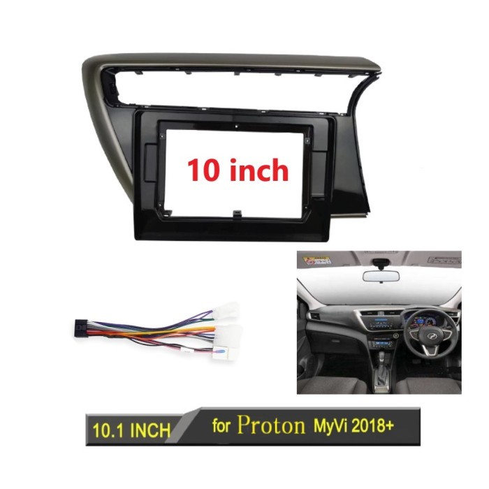 Frame head unit 10 inch android Daihatsu sirion proton MYVI 2018