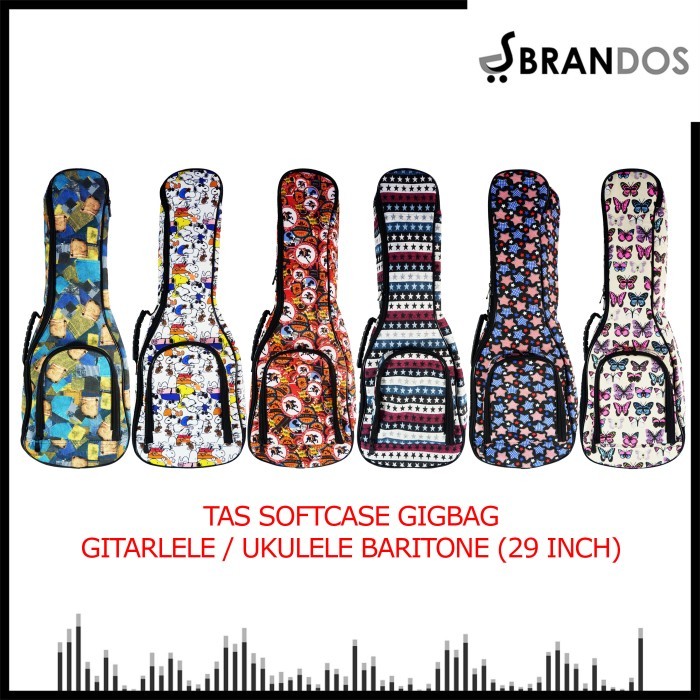 Tas Softcase Ukulele Baritone & Gitarlele Ukuran 29 Inch Gigbag Ransel
