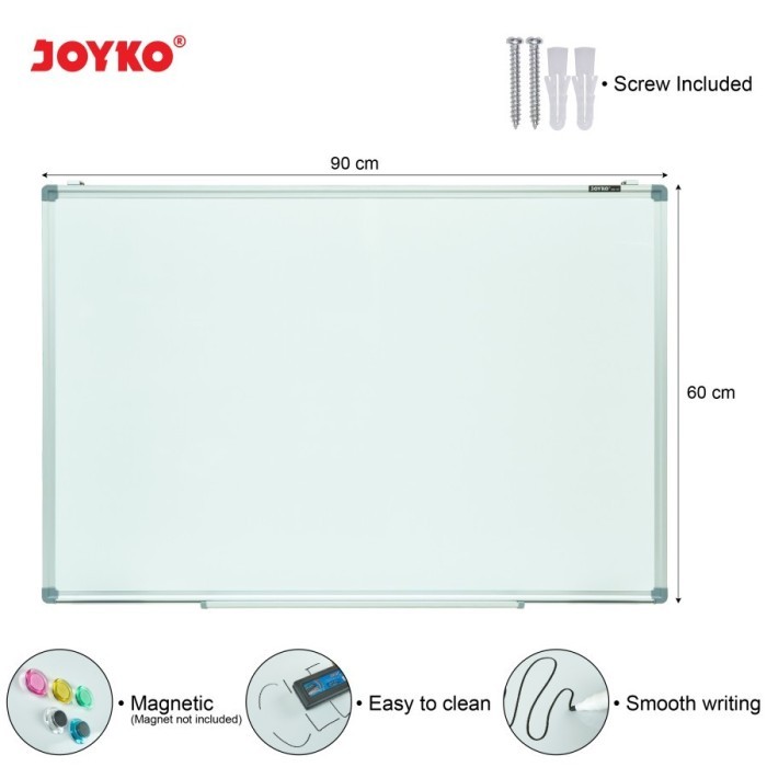 

Whiteboard Papan Tulis Putih Joyko WB-130