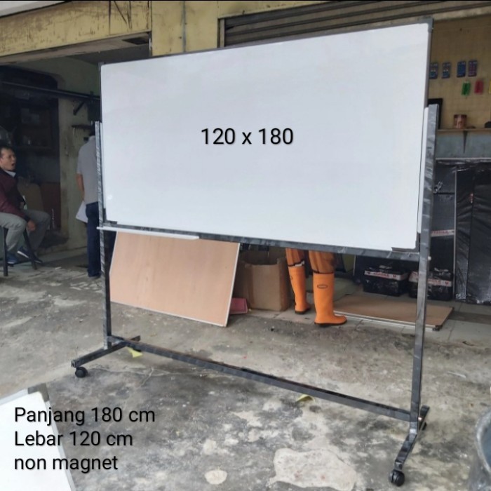 

whiteboard kantor 120x180 cm papan tulis dan kakinya