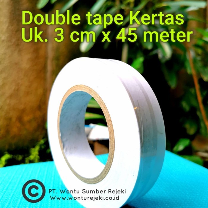 

Double Tape kertas merk SKS High Adhesive uk. 130mm x 50 Meter