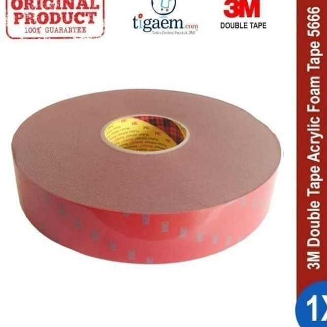 

3M Double Tape 5666 Perekat Aksesoris Mobil Motor Double 60mm x 33 M