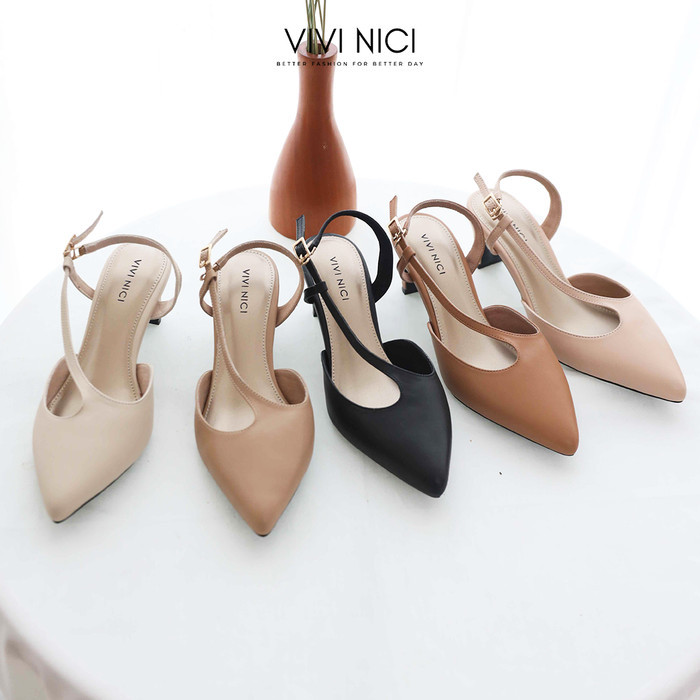 VIVI NICI - Lucia Sepatu Sandal Mules Hak 5 cm