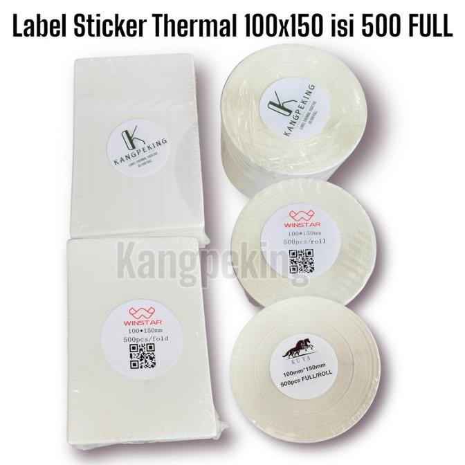 

Sale Kertas Thermal Roll/Lipat Isi 500 Pcs Ukuran A6 100 X 150 Mm