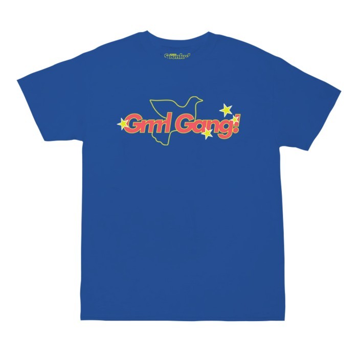 Grrrl Gang - Indigo Logotype Dove T-Shirt