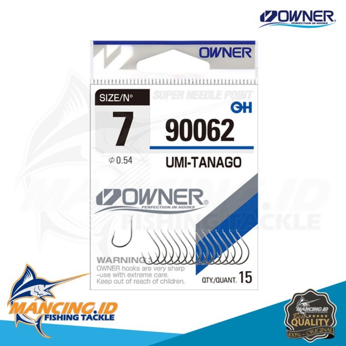 OWNER Umi Tanago 90062 Hook Mata Kail Kuat Tajam Made in Japan