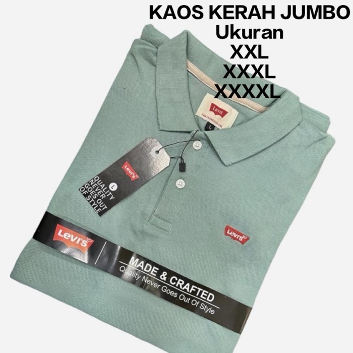 Kaos kerah polo pria jumbo XXL XXXL 4XL kaos kerah pria original brand