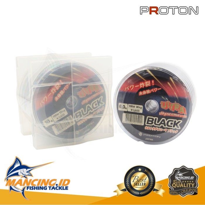 Senar Pancing PROTON Ultra Dyneema PE Ultra Black MADE IN JAPAN