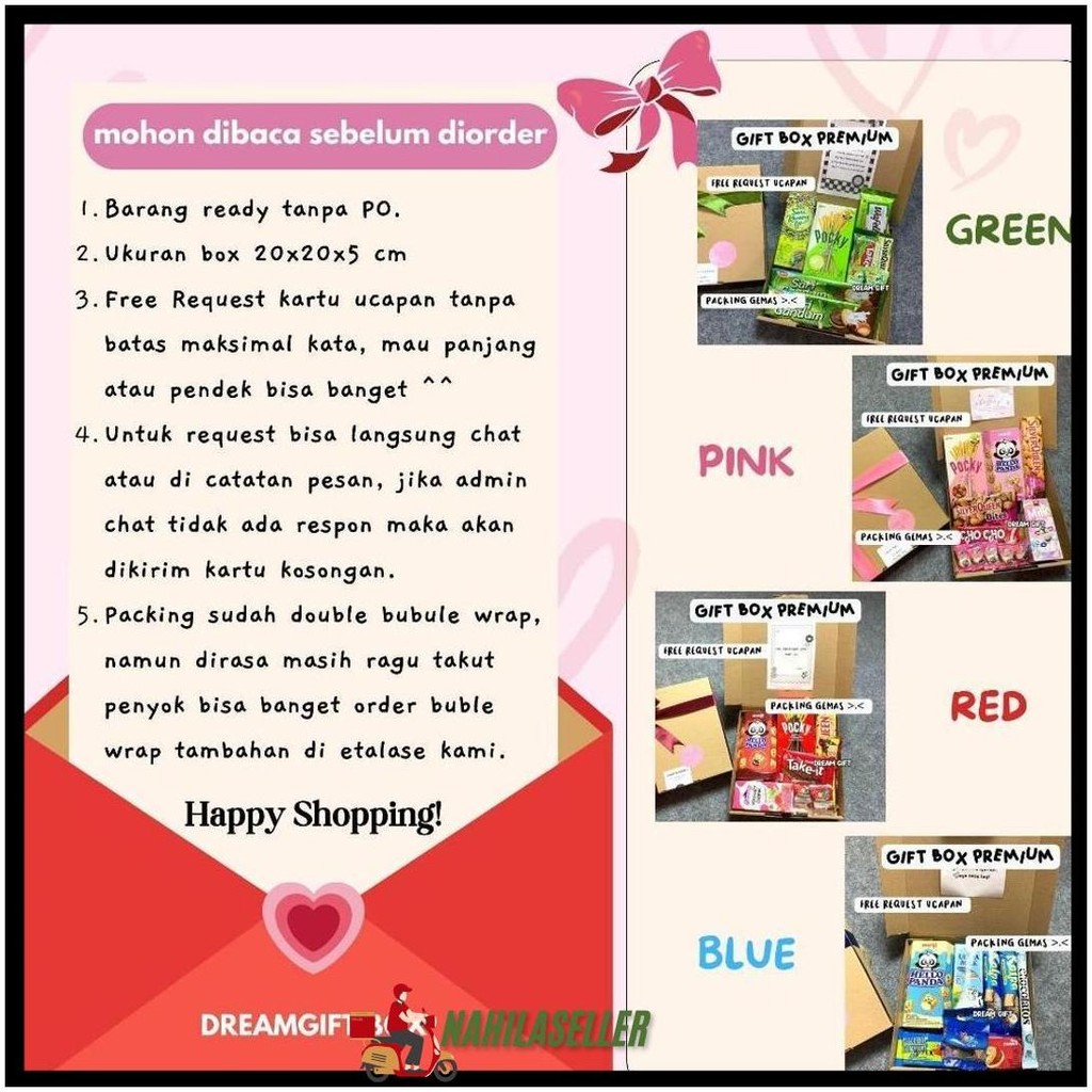 

Hampers Gift Box Premium Snack Box Kado Ulang Tahun Valentine Anniversary By Dream Gift Bisa Cod