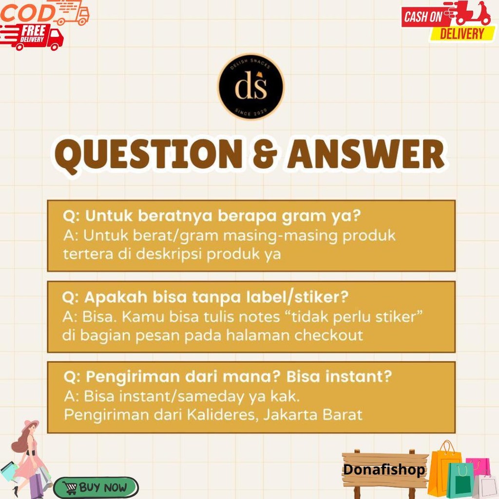 

[Delish Snacks] Hampers Chinese New Year Isi 3 Toples (L) / Bingkisan Parsel Parcel Tahun Baru Imlek D Promo Puncak